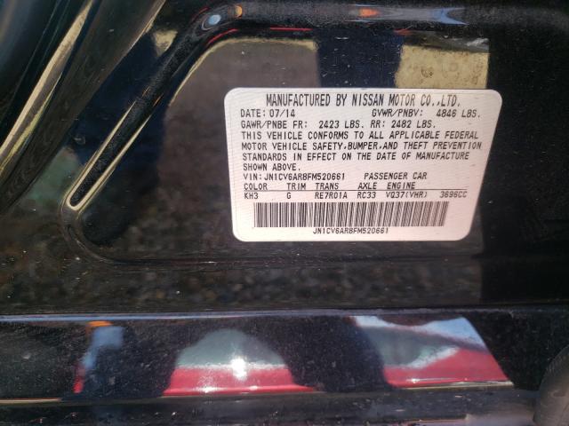2015 INFINITI Q40 JN1CV6AR8FM520661