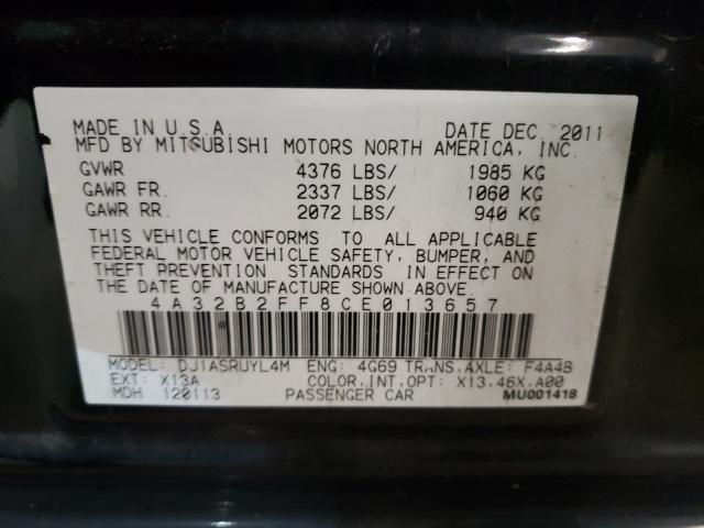 2012 MITSUBISHI GALANT FE 4A32B2FF8CE013657