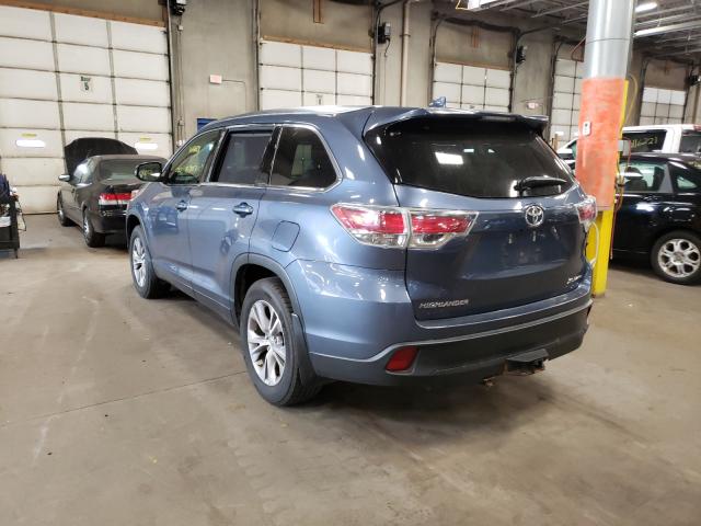 2015 TOYOTA HIGHLA XLE 5TDJKRFH7FS163282