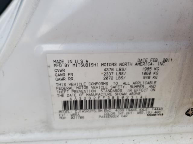 2011 MITSUBISHI GALANT FE 4A32B2FF3BE023141