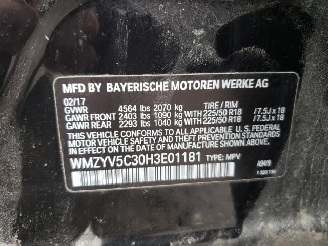 2017 MINI COOPER COU WMZYV5C30H3E01181