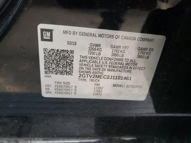 2018 GMC SIERRA SLE 2GTV2MEC2J1101461