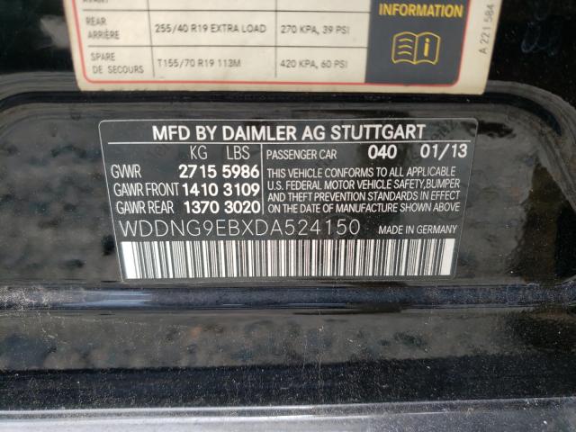 2013 MERCEDES-BENZ 560 WDDNG9EBXDA524150