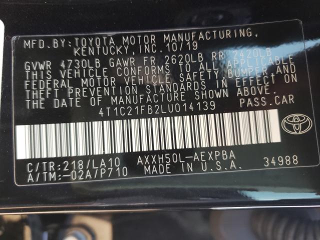 2020 TOYOTA AVALON LIM 4T1C21FB2LU014139