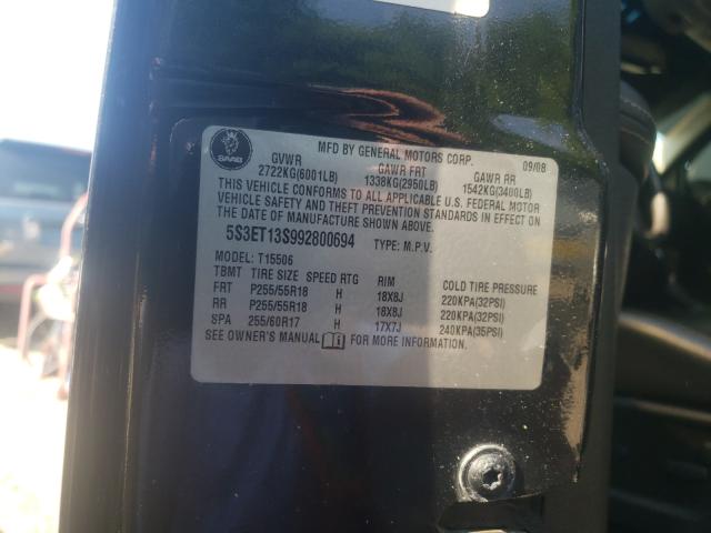 2022 SAAB 9-7X 4.2I 5S3ET13S992800694