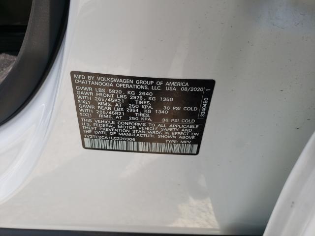 2020 VOLKSWAGEN ATLAS CROS 1V2TE2CA1LC226306
