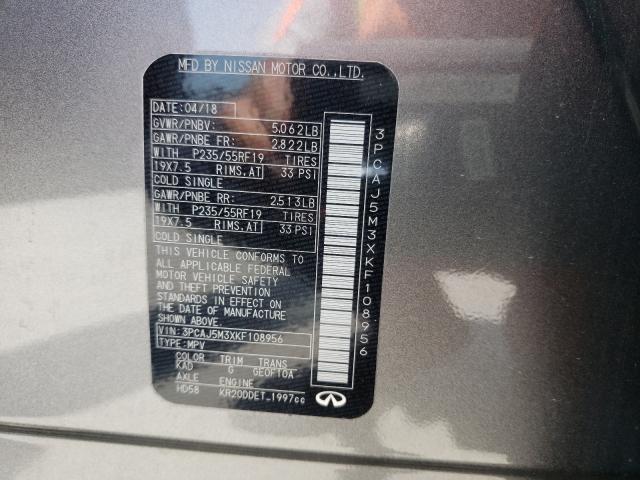 2019 INFINITI QX50 ESSEN 3PCAJ5M3XKF108956