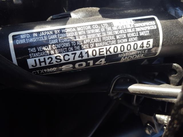 2014 HONDA CTX1300 JH2SC7410EK000045