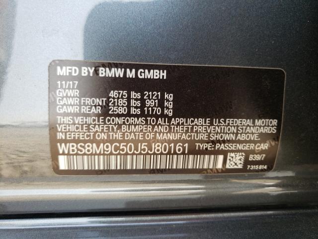 2018 BMW M3 WBS8M9C50J5J80161