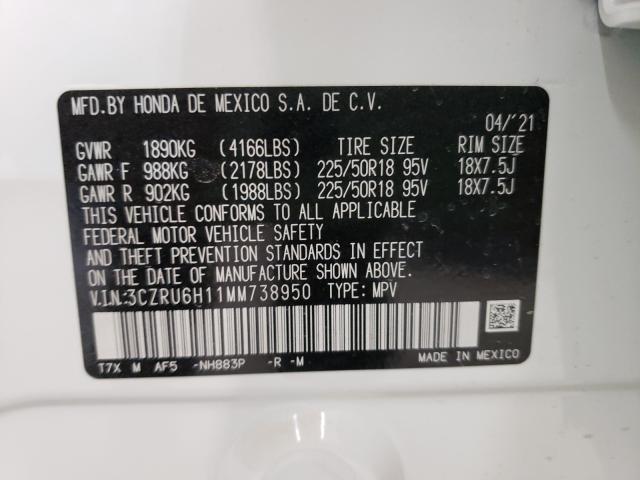 2021 HONDA HR-V SPORT 3CZRU6H11MM738950