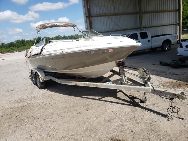 Salvage boats for sale at Swansea, SC auction: 2006 Ebbtide Boat With Trailer