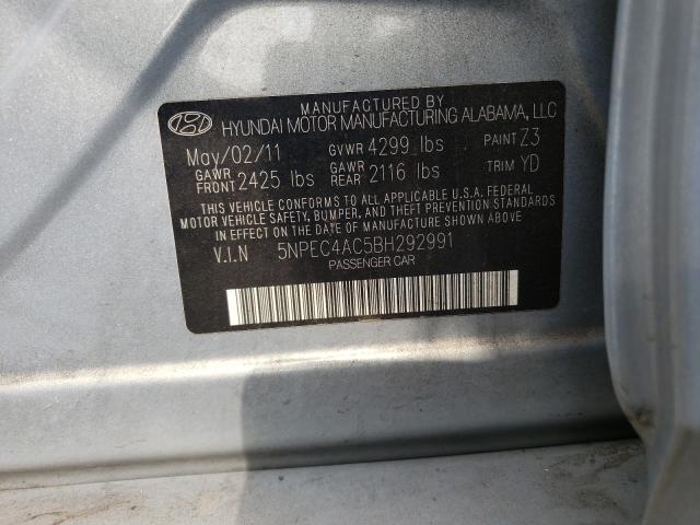 2011 HYUNDAI SONATA SE 5NPEC4AC5BH292991