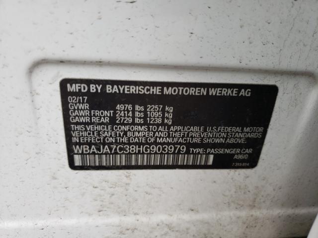 2017 BMW 530 XI WBAJA7C38HG903979