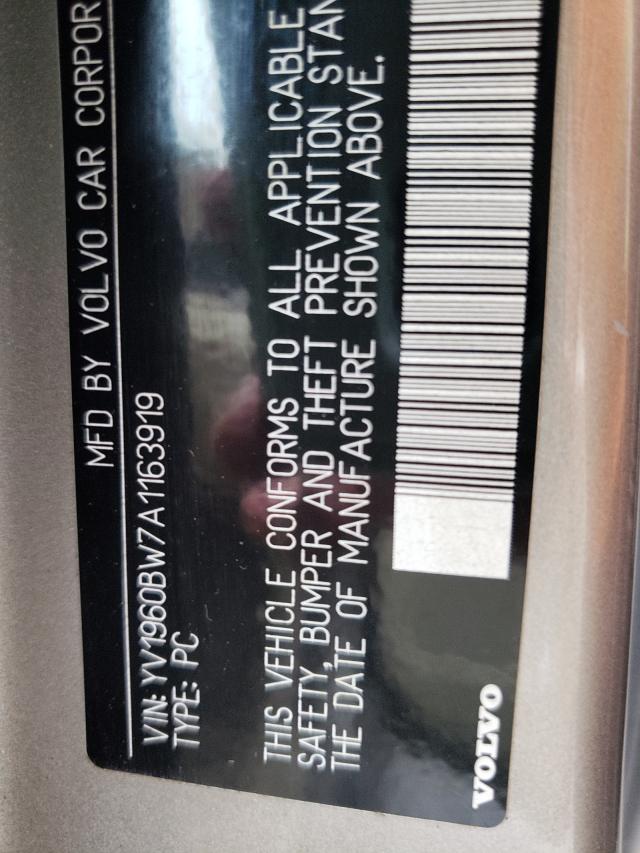 2010 VOLVO V70 3.2 YV1960BW7A1163919