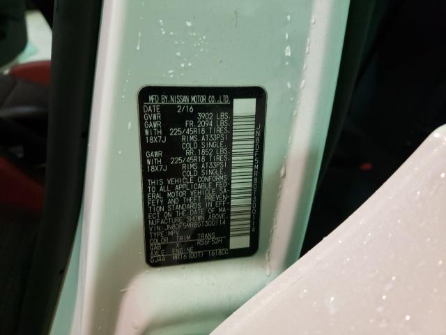 2016 NISSAN JUKE NISMO JN8DF5MR8GT300114