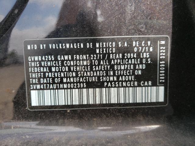 2017 VOLKSWAGEN GTI S 3VW4T7AU1HM002395