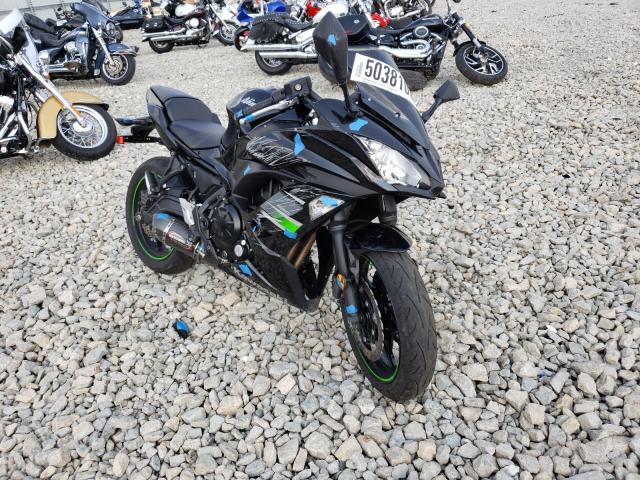 Salvage cars for sale from Copart Appleton, WI: 2019 Kawasaki EX650 J