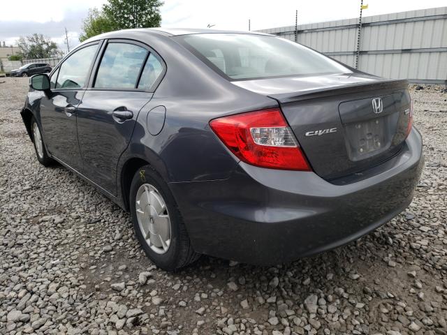 2012 HONDA CIVIC HF 2HGFB2F66CH332053
