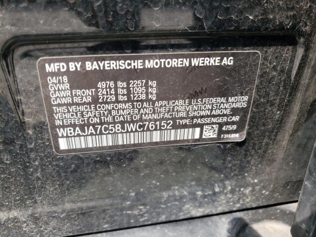 2018 BMW 530 XI WBAJA7C58JWC76152