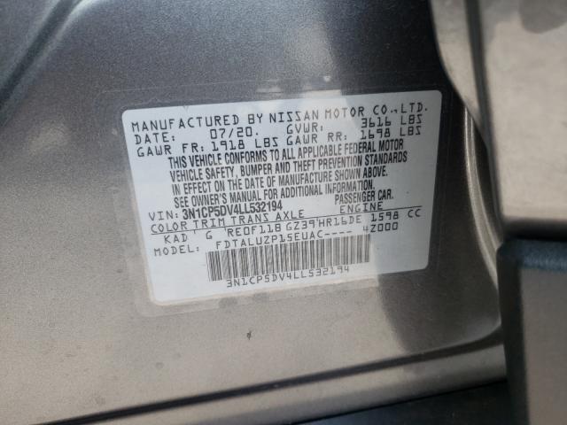 2020 NISSAN KICKS SR 3N1CP5DV4LL532194