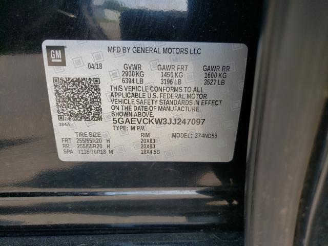 2018 BUICK ENCLAVE AV 5GAEVCKW3JJ247097