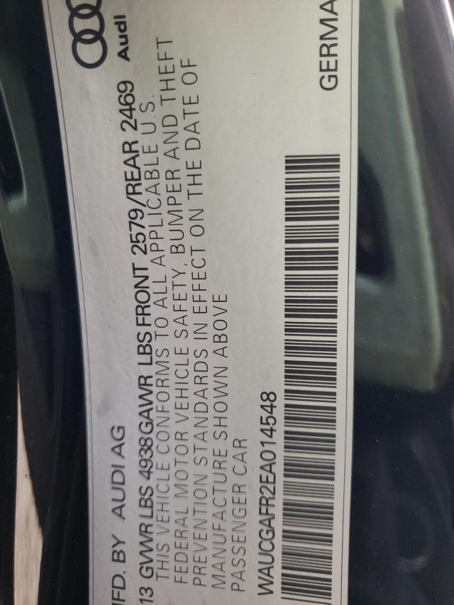 2014 AUDI S5 PREMIUM WAUCGAFR2EA014548
