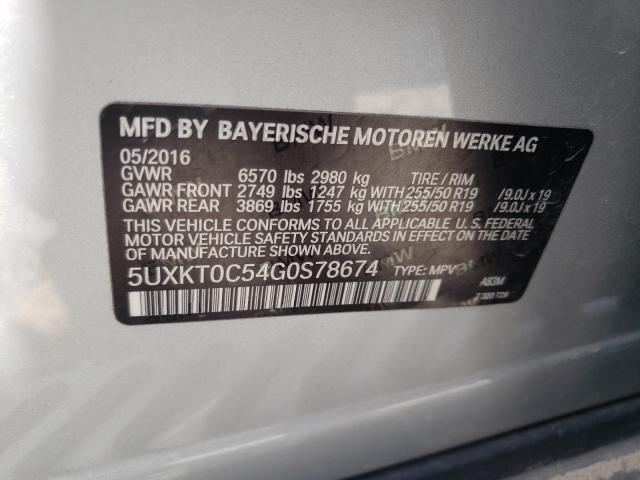 2016 BMW X5 XDR40E 5UXKT0C54G0S78674