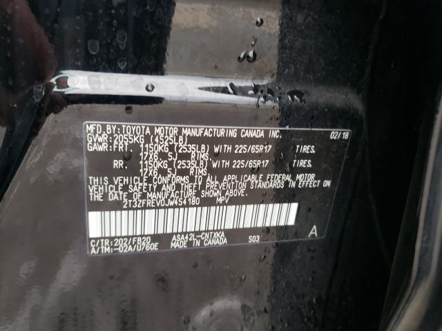 2018 TOYOTA RAV 4 2T3ZFREV0JW454180