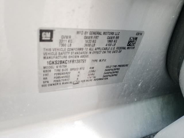 2015 GMC YUKON SLT 1GKS2BKC1FR138791