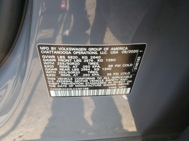 2020 VOLKSWAGEN ATLAS CROS 1V2ME2CA2LC230188