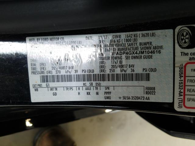 2018 FORD FIESTA ST 3FADP4GX4JM104616