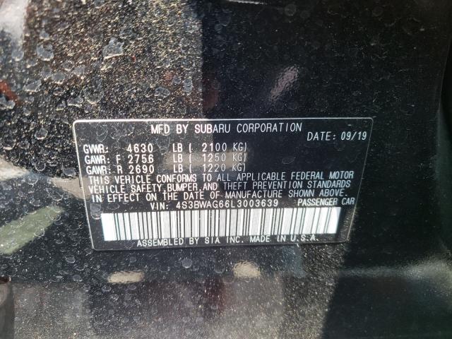 2020 SUBARU LEGACY SPO 4S3BWAG66L3003639