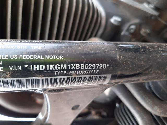 2011 HARLEY-DAVIDSON FLTRU 1HD1KGM1XBB629720