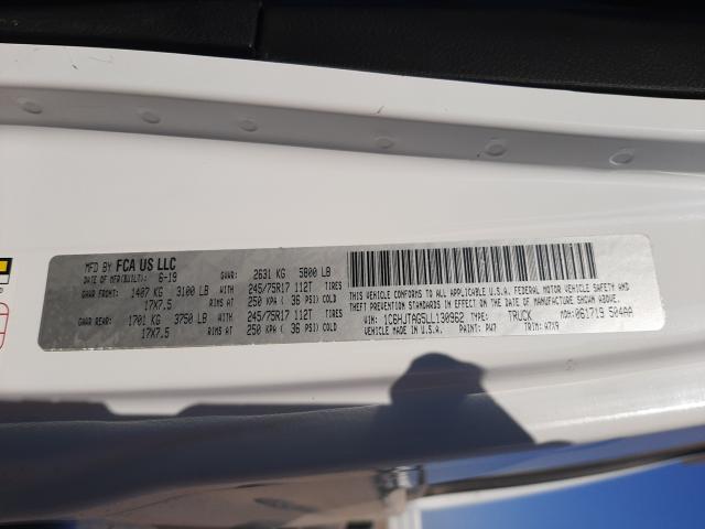2020 JEEP GLADIATOR 1C6HJTAG5LL130962