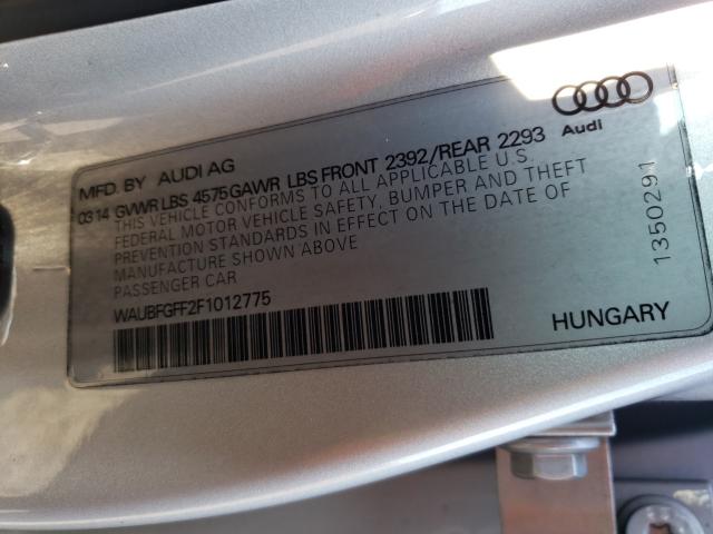 2015 AUDI S3 PREMIUM WAUBFGFF2F1012775