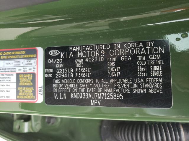 2021 KIA SOUL EX KNDJ33AU7M7125895