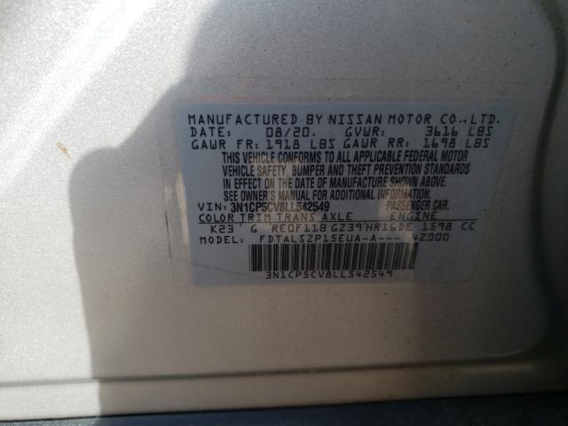 2020 NISSAN KICKS 3N1CP5CV8LL542549
