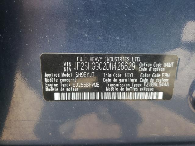 2013 SUBARU FORESTER T JF2SHGGC2DH426629