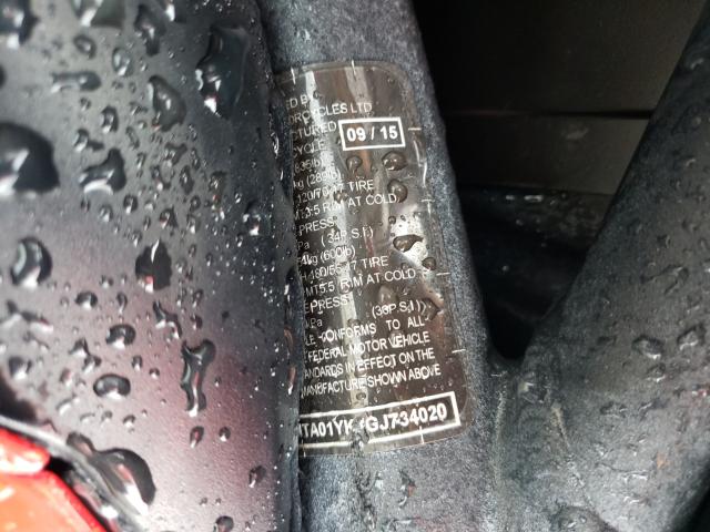 2016 TRIUMPH MOTORCYCLE DAYTONA 67 SMTA01YK6GJ734020