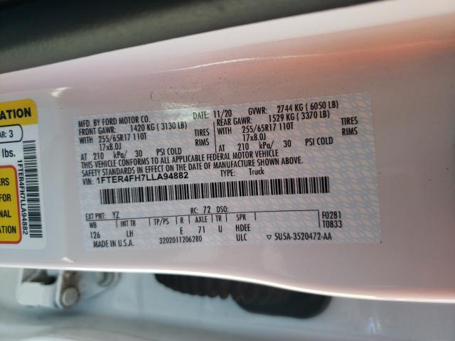 2020 FORD RANGER XL 1FTER4FH7LLA94882
