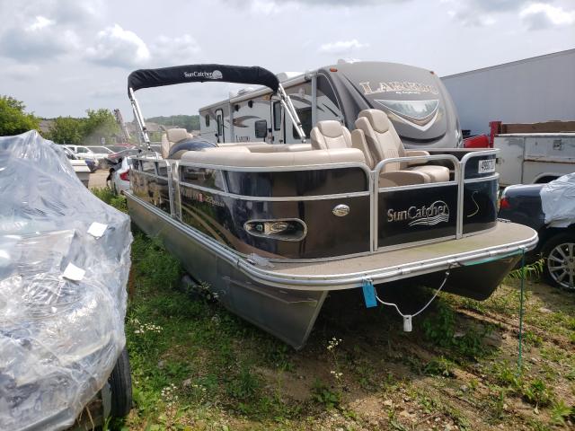 Salvage boats for sale at Mcfarland, WI auction: 2012 Suncruiser Pontoon