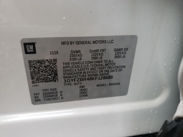 2019 CADILLAC XT4 LUXURY 1GYFZBR48KF128689