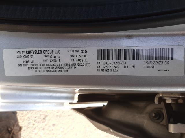 2011 DODGE AVENGER EX 1B3BD4FB9BN514868