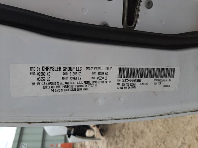 2013 DODGE CHARGER PO 2C3CDXAG4DH616988