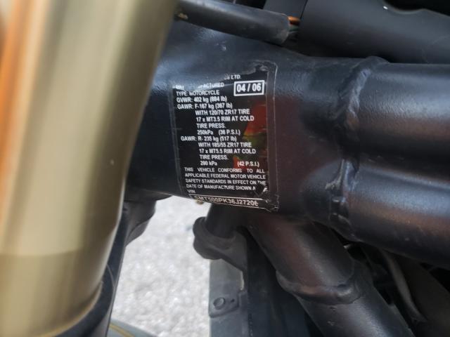 2006 TRIUMPH MOTORCYCLE SPEED TRIP SMT500PK36J272060