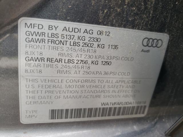 2013 AUDI A4 ALLROAD WA1VFAFL0DA116918
