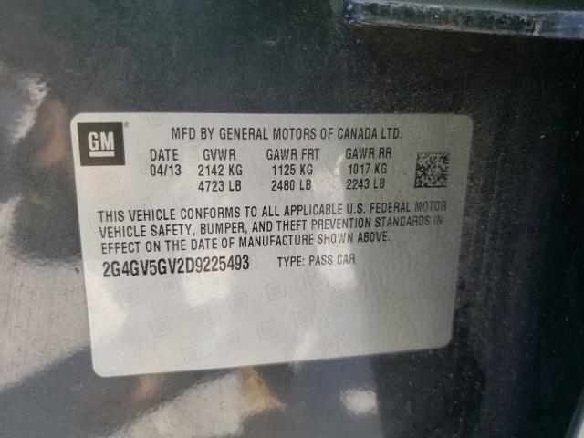 2013 BUICK REGAL GS 2G4GV5GV2D9225493