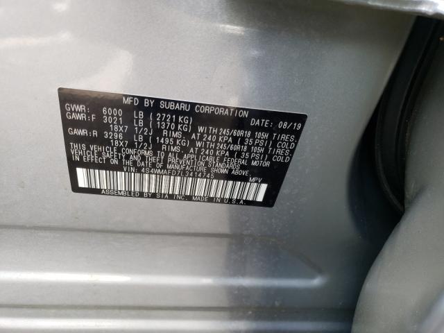 2020 SUBARU ASCENT PRE 4S4WMAFD7L3414745