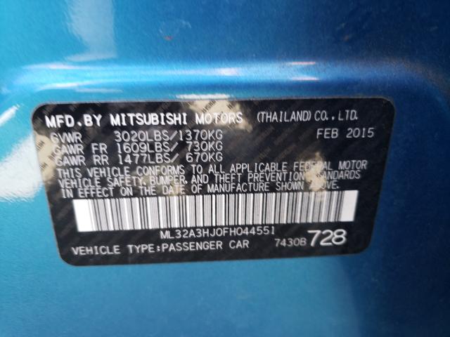 2015 MITSUBISHI MIRAGE DE ML32A3HJ0FH044551