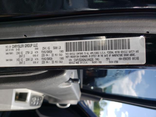 2010 DODGE NITRO SXT 1D4PU5GX6AW104626